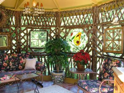 Bentwood Gazebo Interior